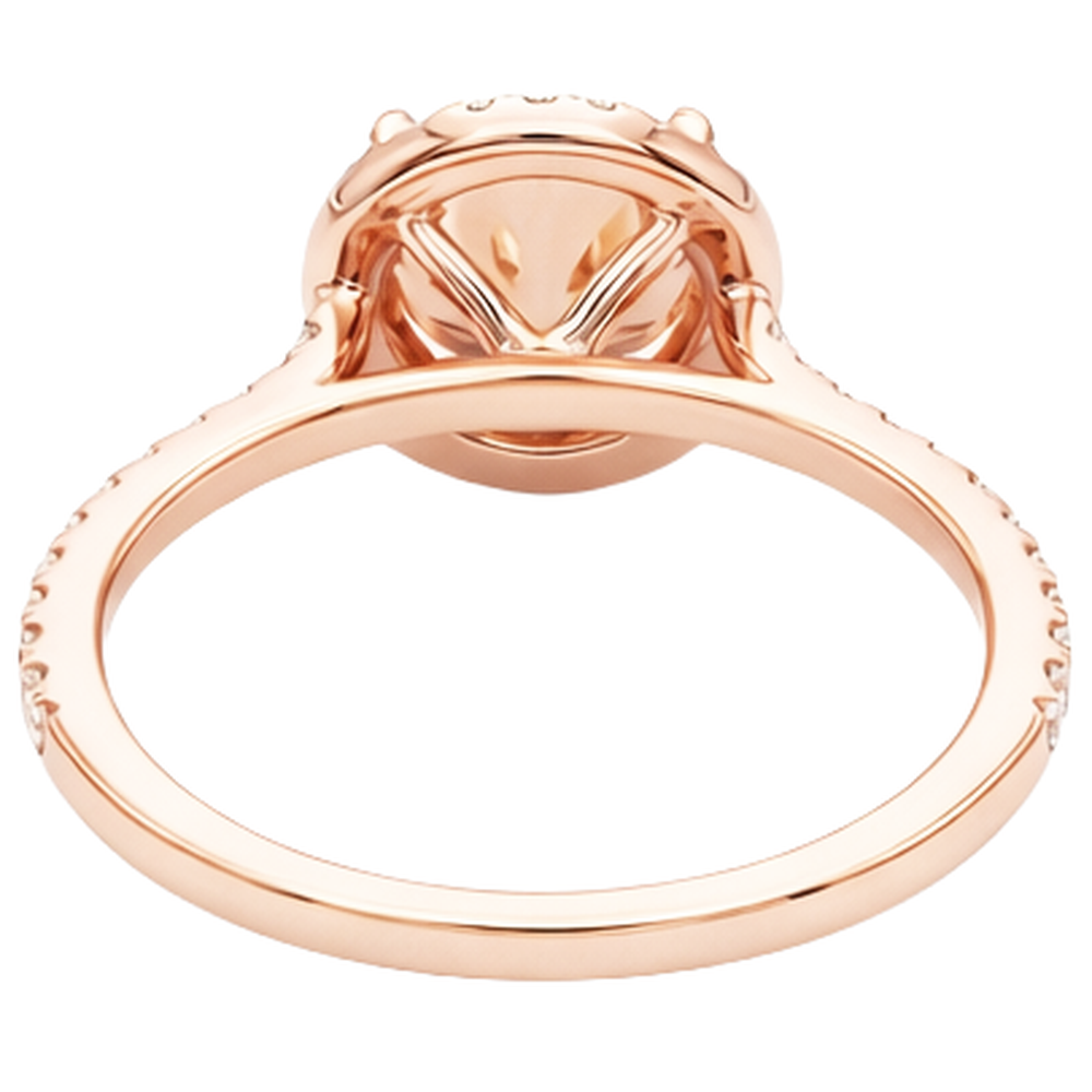 10.75 Ct Solitaire With Accent Morganite And Natural Earth Mined Diamond ( Not Lab Grown )s Ring Gold 14K