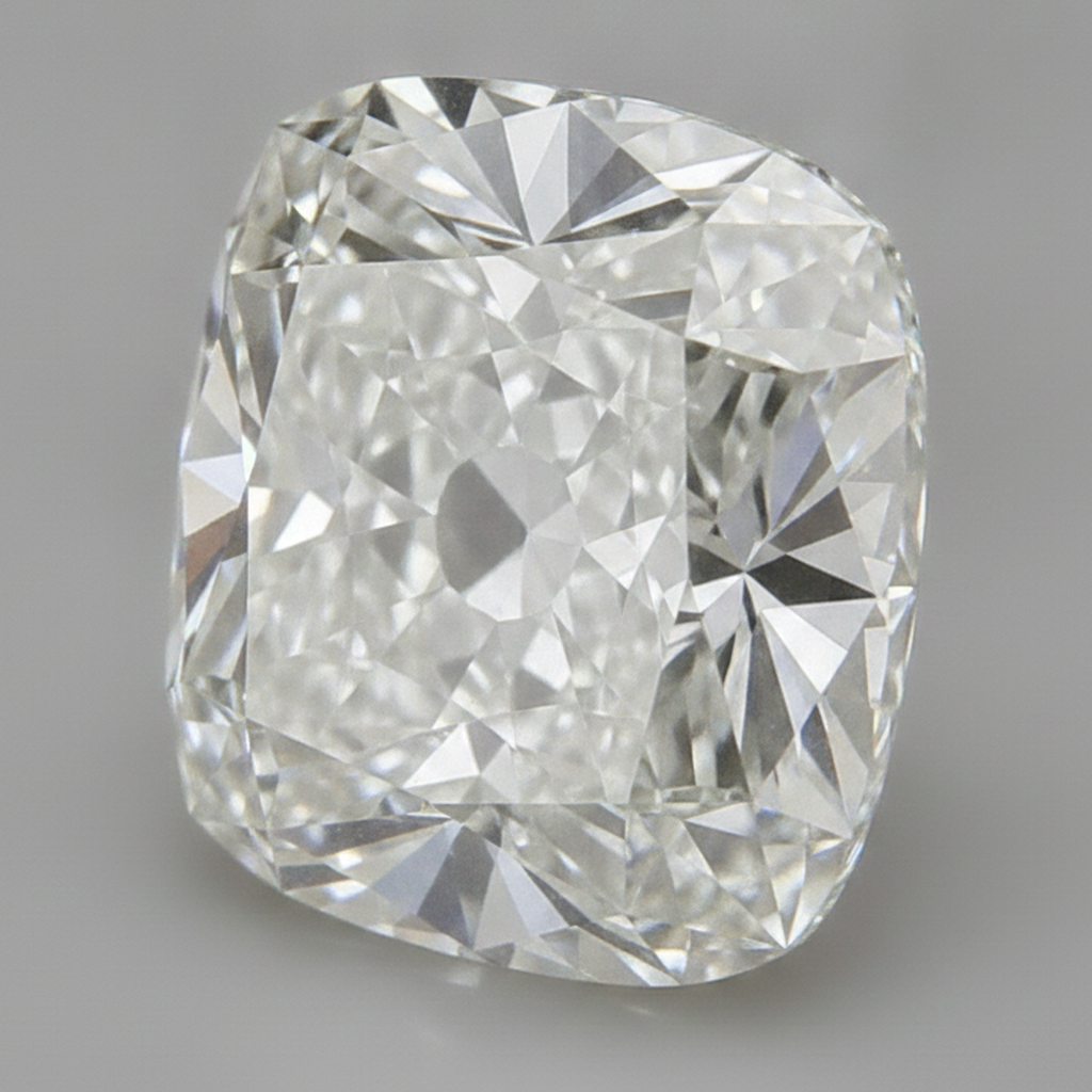 10 Carat Old Mine Cushion Cut Real Genuine Loose Diamond H VS1