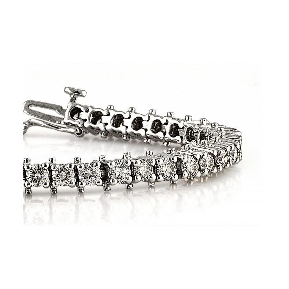 10.10 Ct Round Cut Real Diamond Ladies Tennis Bracelet White Gold