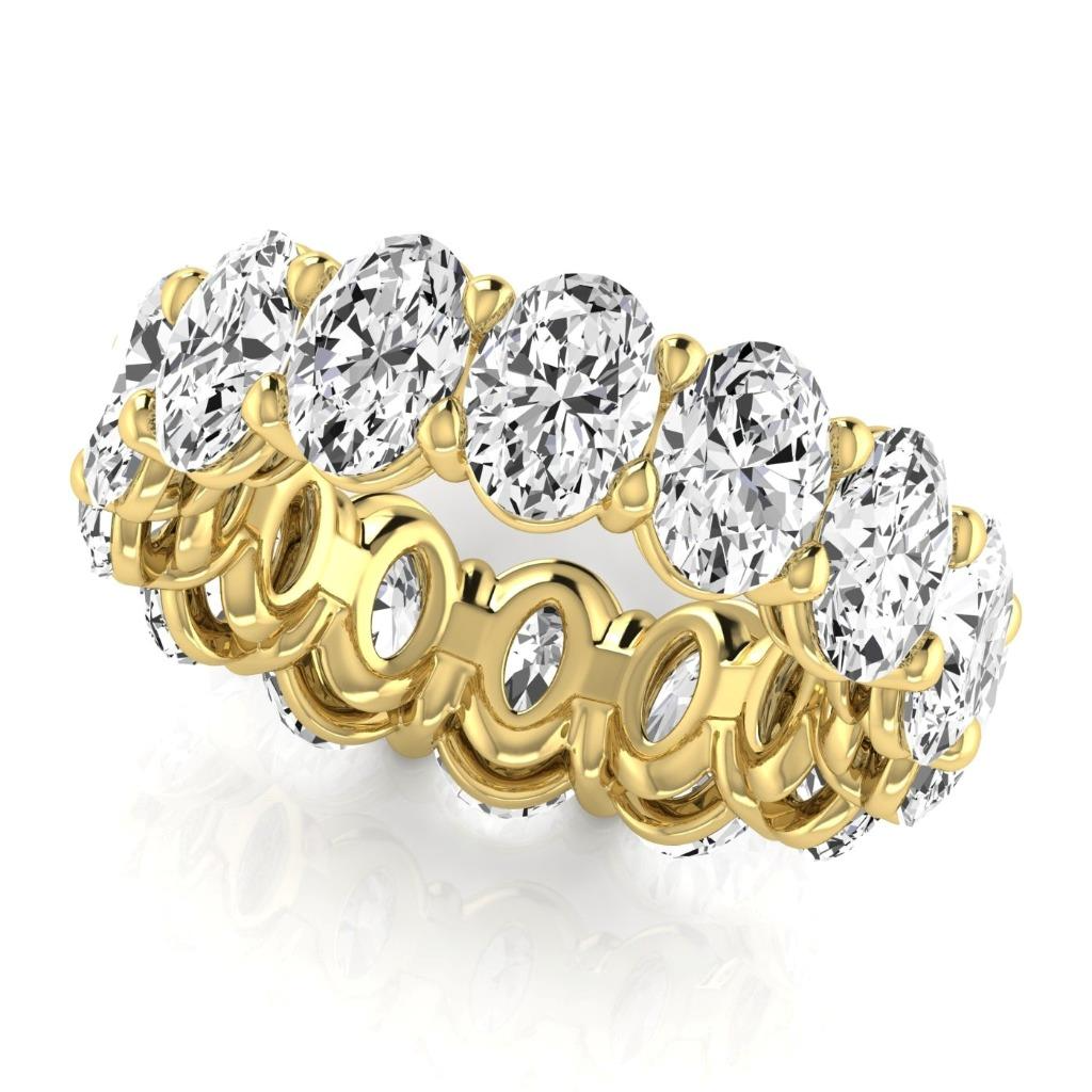 Brilliant Diamond Eternity Band 10.50 ct 14K Yellow Gold – main view