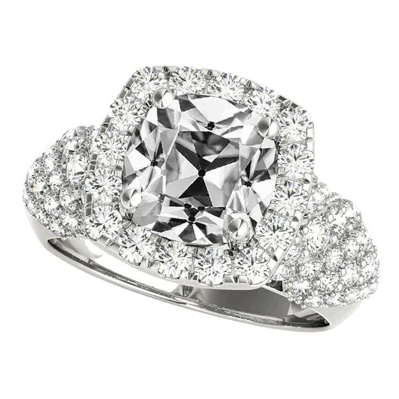 10 Carat Halo Luxury Real Diamond Ring