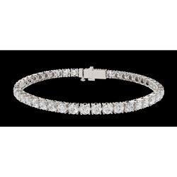 10 Carat Lab Grown Diamonds 14K Tennis Bracelet White Gold