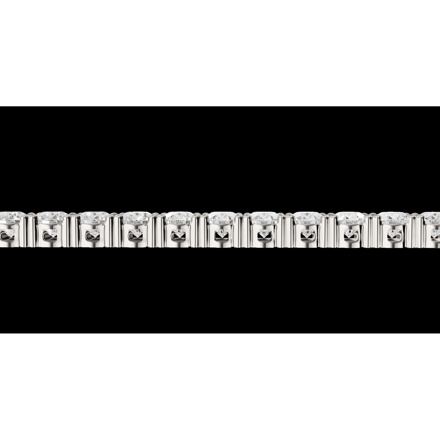 10 Carat Lab Grown Diamonds 14K Tennis Bracelet White Gold