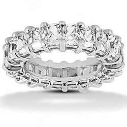 10 Carat Radiant Cut Eternity Lab Grown Diamond Ring