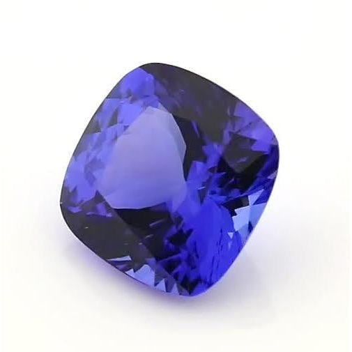 Earth-Mined Blue Tanzanite Loose Sapphires Natural 4 ct Gold – angle view