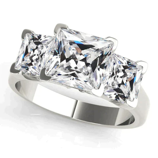 11 Carat Big Square Real Diamond Ring