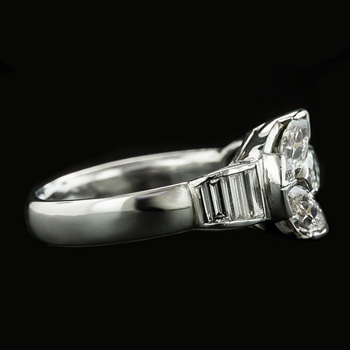 12 Carat Marquise Natural Earth Mined Diamond ( Not Lab Grown ) Women's Ring