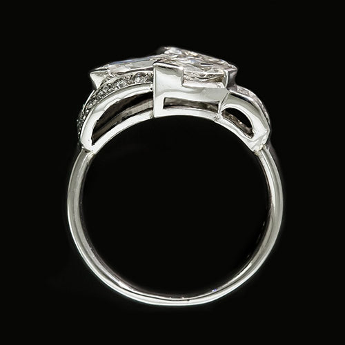 12 Carat Marquise Natural Earth Mined Diamond ( Not Lab Grown ) Women's Ring