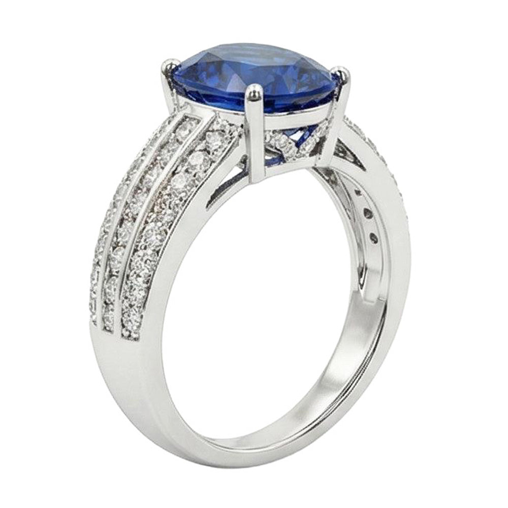 12 Carat Natural Sapphire Engagement Ring