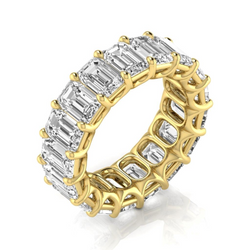 12.75 ct Diamond Eternity Band in 14K Yellow Gold