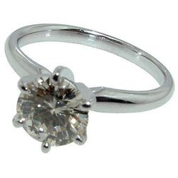 1.25 Carat Natural Earth Mined Diamond Solitaire Engagement Ring White Gold 14K