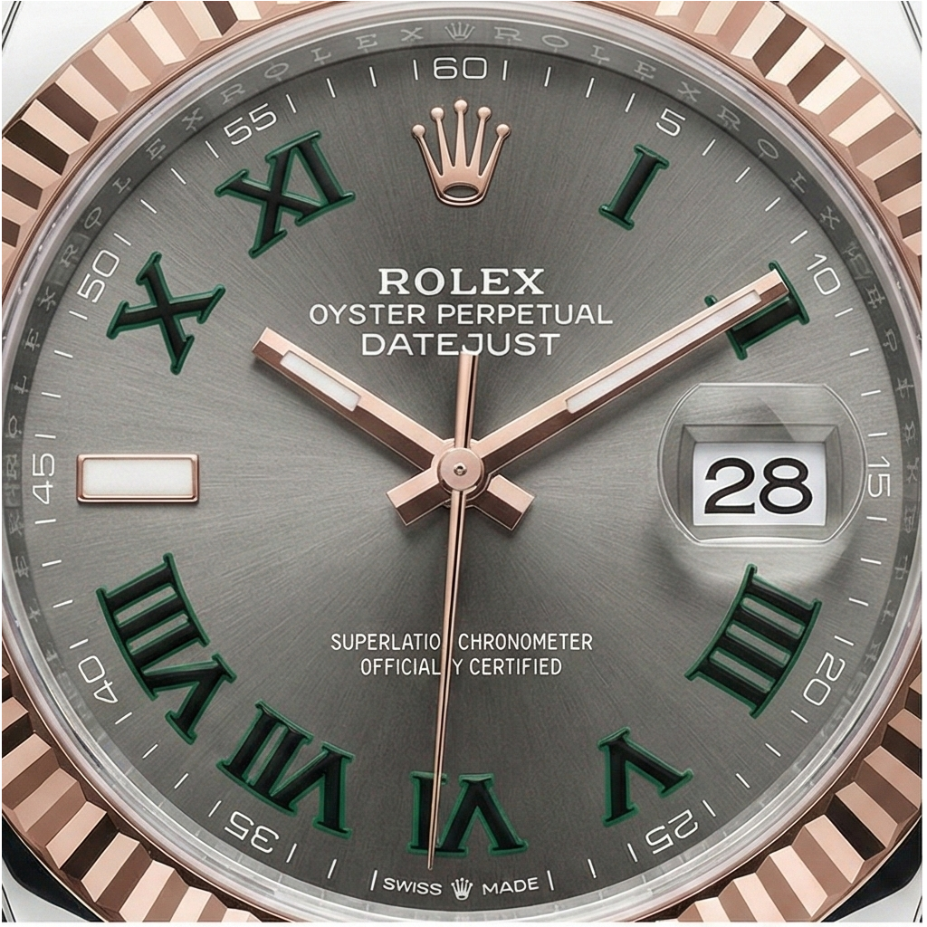 126331 Rolex Men's Watch Two Tone Gold Grey Dial 18K