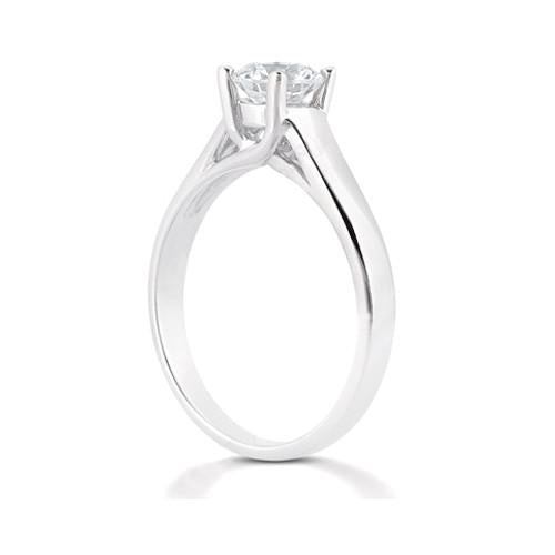 Natural Earth Mined Diamond Solitaire 1.01 Ct. Jewelry Engagement Ring