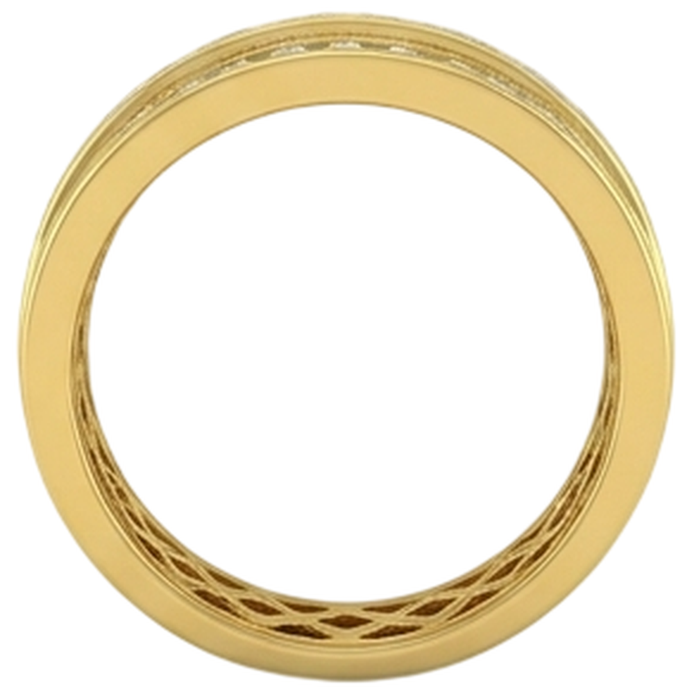 14K Yellow Gold 2 Ct Men's Natural Earth Mined Diamond ( Not Lab Grown )  Ring Jewelry New