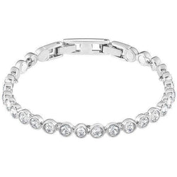 14K WG 5.60 Carats Bezel Set Real Round Cut Diamonds Tennis Bracelet