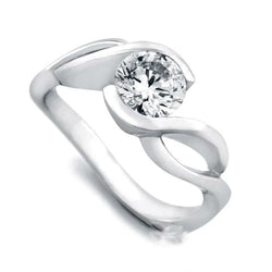 14K White Gold Round Cut 2.75 Ct Natural Earth Mined Diamond Engagement Ring New