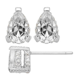 Brilliant Diamond Stud Earrings 6.50 ct F/VS1 – 14 Karat White