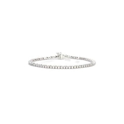 14K White Gold 9 Carats Round Cut Lab Grown Diamond Tennis Bracelet Jewelry