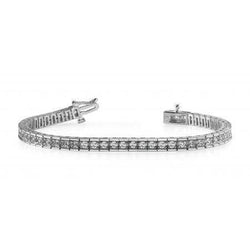 14K White Gold Tennis Bracelet 7.50 Ct Round Brilliant Cut Lab Grown Diamonds
