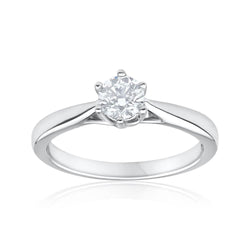1.50 Ct Round Cut Natural Earth Mined Diamond Solitaire Wedding Ring