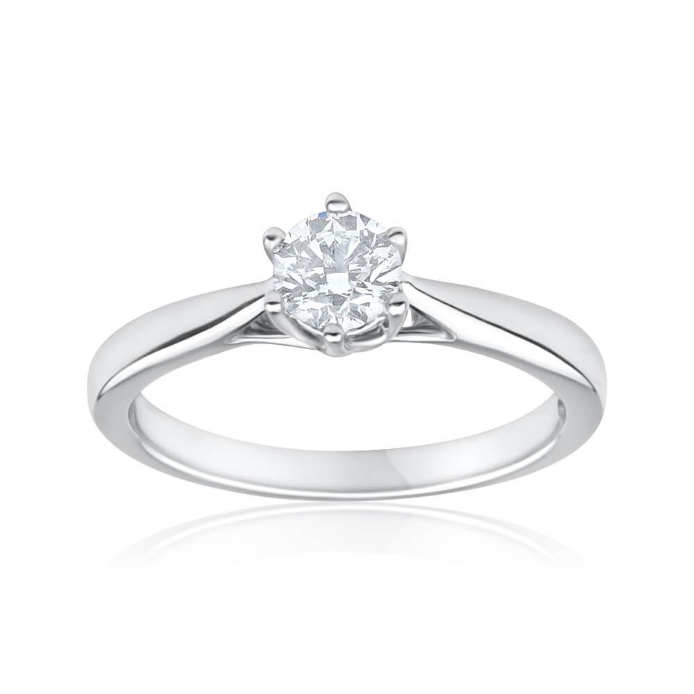 1.50 Ct Round Cut Natural Earth Mined Diamond Solitaire Wedding Ring