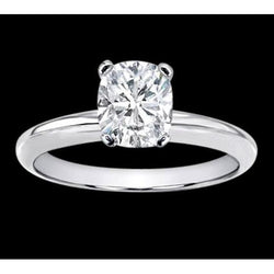 Natural Diamond Ring 1.50ct - White Gold 14K