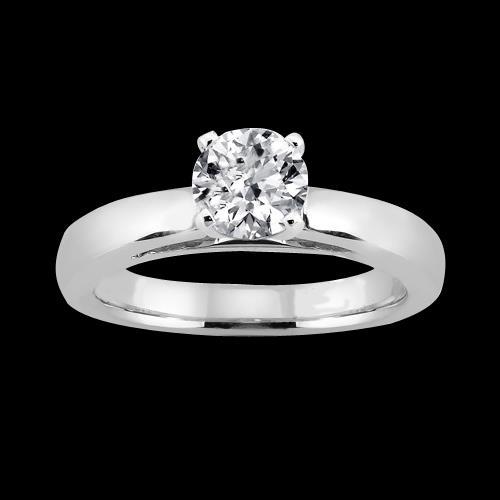 Natural Diamond Ring 1.50ct - White Gold 14K