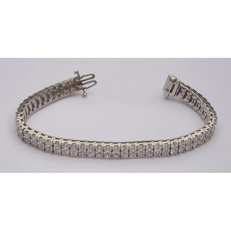 15 Carats Real Diamond Tennis Carpet Bracelet Vs Jewelry