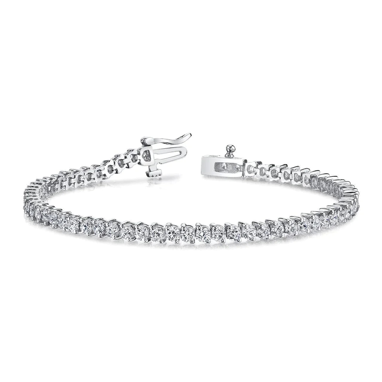 15 Carat Women's Lab Grown Diamonds Gold Bracelet