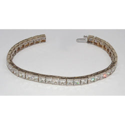 16.20 Ct. Genuine Diamonds Tennis Bracelet Princess Diamonds