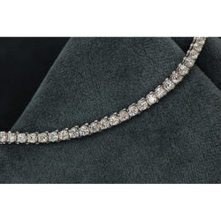 16.72 Ct Round Cut Lab Grown Diamond Tennis Bracelet 14K White Gold