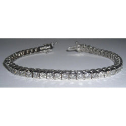 17.15 Carat Hand Lab Grown Diamond Tennis Bracelet Vs Jewelry