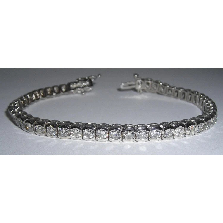 17.15 Carat Hand Natural Diamond Tennis Bracelet Vs Jewelry