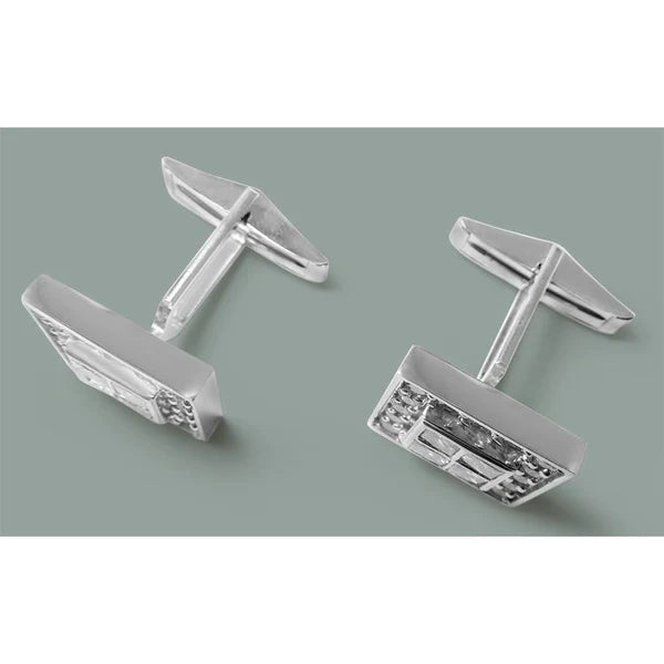 18K White Gold Men's Cuff link Pair 3.50 Carat Genuine Diamonds Cuff links