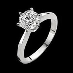 1 Carat Genuine Diamond Solitaire Engagement Ring
