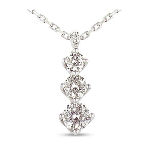 1 Carat Genuine Diamond Trilogy Pendant Journey Collection