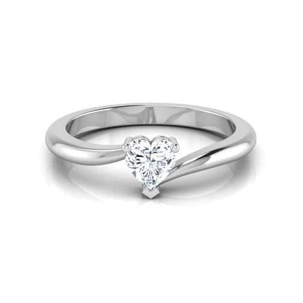 1 Carat Genuine Heart Diamond Ring Ladies Jewelry