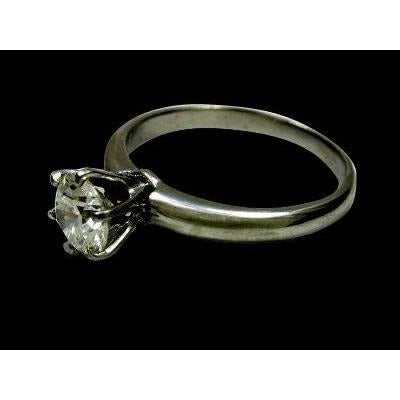 1 Carat Real Diamond Solitaire Engagement Ring Jewelry New - Solitaire Ring-harrychadent.ca