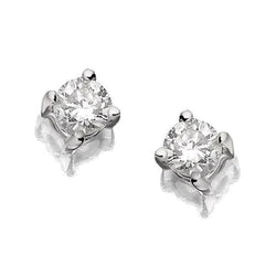 1 Carat Real Natural Earth Mined Diamond Stud Earring Four Prong Setting Brilliant Cut Jewelry