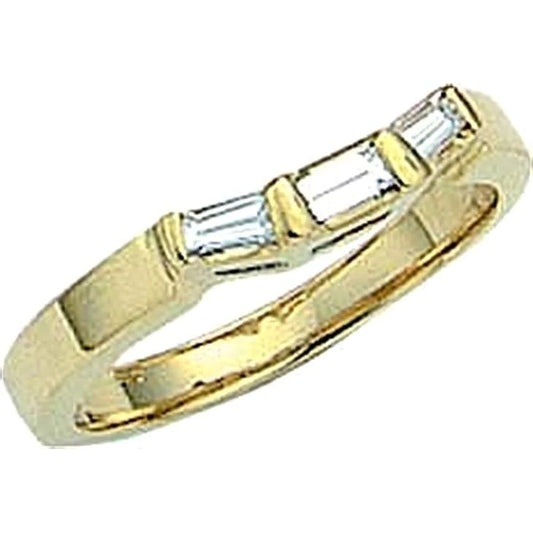 1 Carat Real Diamond Yellow Gold 14K Wedding Band F VVS1