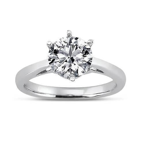 1 Carat Real Solitaire Diamond Engagement Ring - Solitaire Ring-harrychadent.ca