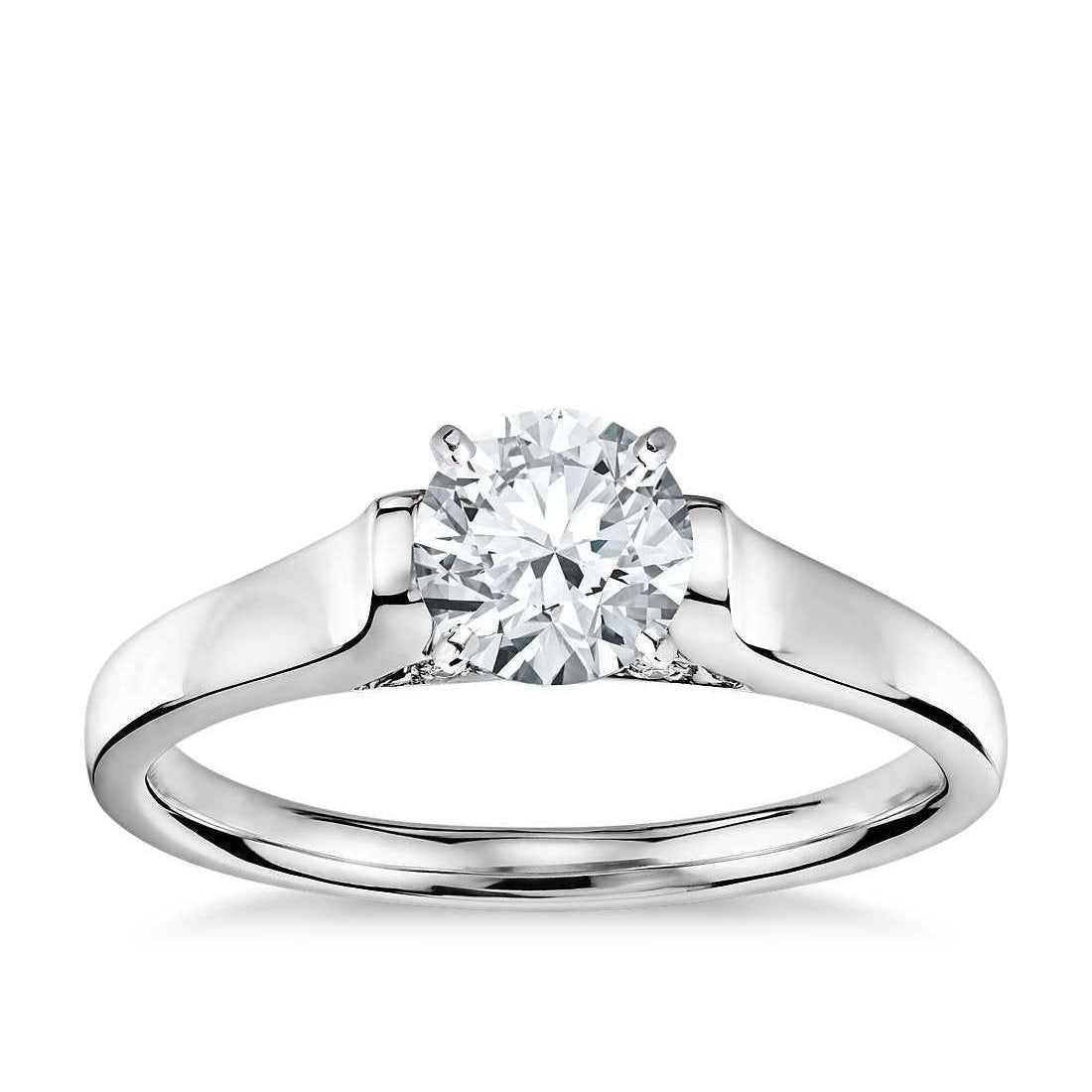 1 Carat Round Solitaire Real Diamond Engagement Ring Gold Jewelry - Solitaire Ring-harrychadent.ca