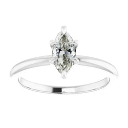 Luxury Diamond Solitaire Engagement Ring – 1 ct 14K White Gold