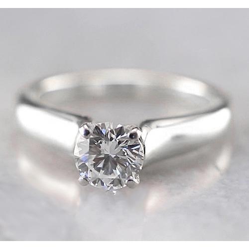 1 Carat Solitaire Natural Diamond Engagement Ring Women Jewelry New