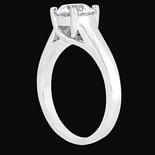 1 Carat Solitaire Real Diamond Engagement Ring White Gold Jewelry New - Solitaire Ring-harrychadent.ca