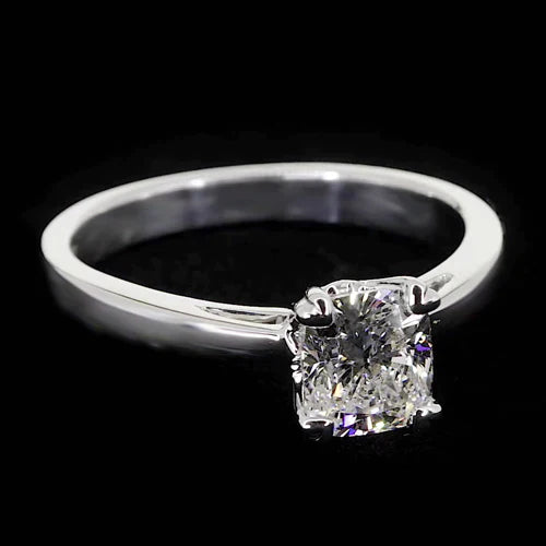 1 Carat Radiant Genuine Diamond Ring