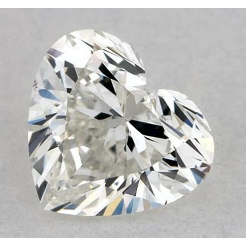 Heart Shape Fine Diamond ring in Gold – main view
