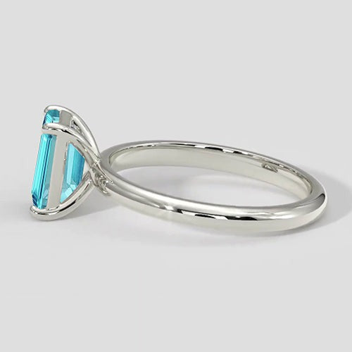 1ct Neon Blue Paraiba Ring
