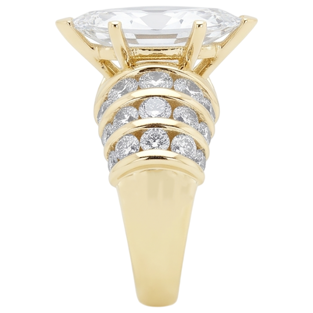 2.5 Ct. Real Natural Earth Mined Diamond ( Not Lab Grown )s Engagement Ring Marquise Diamonds Yellow Gold