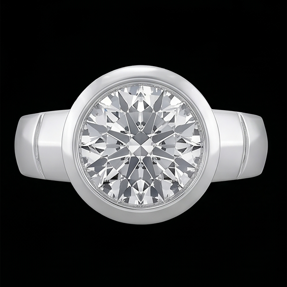 2.50 Carat Natural Earth Mined Diamond ( Not Lab Grown )  Solitaire Ring H Si1 Men's Jewelry